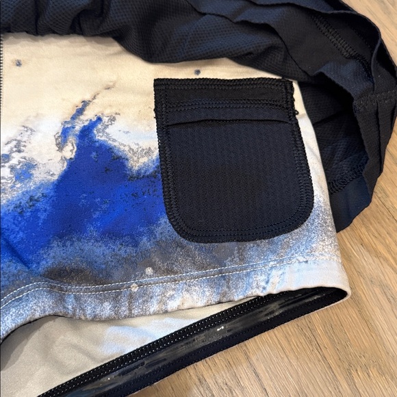 lululemon athletica Black Skort Shorts with Blue and White Waistband - Picture 7 of 7